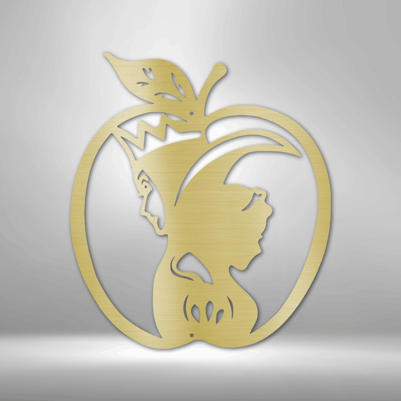 Poison Apple Steel Sign Laser Cut Powder Coated Home & Office Metal Wall Decor M